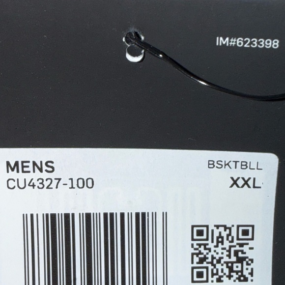 Nike White Shorts with Black Logo - Picture 4 of 5